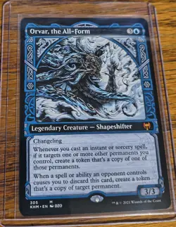 MTG Orvar the All-Form Showcase Kaldheim LP X1 Magic The Gathering - Image 1