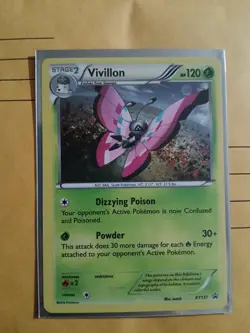 Vivillon XY137 Holo Pokemon Black Star Promo Near Mint - Image 1