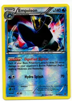 Pokemon - Empoleon 38/162 Ultra Rare Reverse Holo XY BREAKthrough NM - Image 1