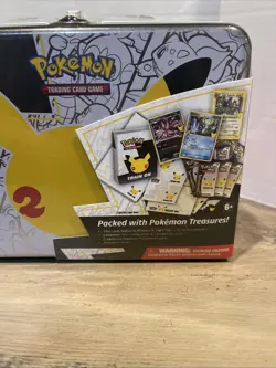 Pokemon Celebrations 25th Anniversary Collectors Chest Lunch Box Tin Sealed - Image 3