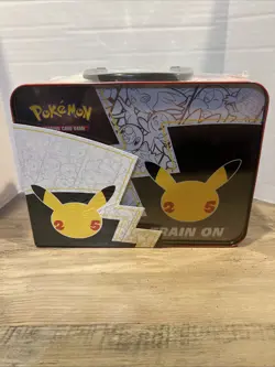 Pokemon Celebrations 25th Anniversary Collectors Chest Lunch Box Tin Sealed - Image 5