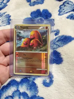 Pokemon TGC Dugtrio 19/102 Triumphant Revese Holo Rare HeartGold SoulSilver LP - Image 1