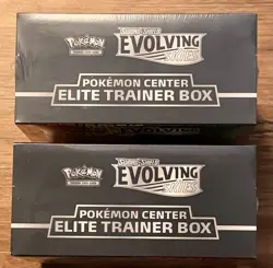 Pokemon Center Exclusive Evolving Skies Elite Trainer Box (ETB) Sealed Set of 2 - Image 3