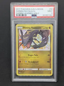 Shining Rayquaza PSA 9 56/73 Shining Legends Holo Rare Pokemon TCG 2017 - Image 1