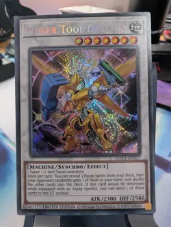 YuGiOh! Power Tool Dragon HAC1-EN177 Secret Rare - Image 1