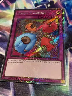 Yu-Gi-Oh! TCG Token Stampede RA04-EN149 Platinum Secret Rare NM/M - Image 2