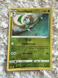Pokemon SWSH Silver Tempest - Rare Reverse Holo Card - Hisuian Lilligant 010/195 - Image 1