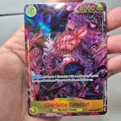 One Piece Charlotte Katakuri Card Alt Art OP03-123 Yellow SEC English TCG PRB-01 - Image 3