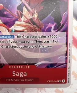 ✨1c Start✨ Saga OP06-006 UC One Piece Trading Card Game 🪭 - Image 2