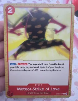 ✨1c Start✨ Meteor-Strike Of Love OP06-017 C One Piece Trading Card Game 🪭 - Image 1