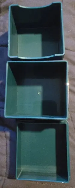 ULTRA PRO SATIN TOWER Dark Green DECK BOX Gaming Card Dice Storage Compartment - Image 2