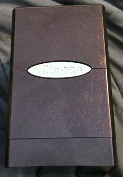 ULTRA PRO SATIN TOWER Dark Purple DECK BOX Card Dice Storage Compartment game - Image 1