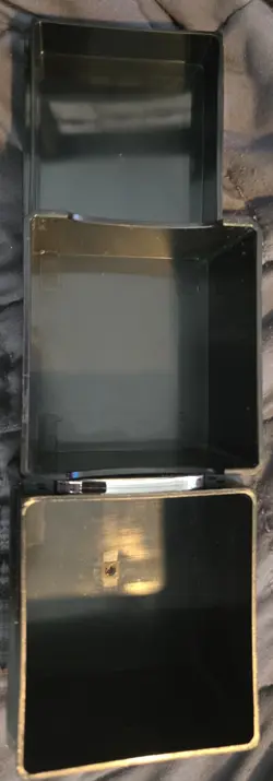 ULTRA PRO SATIN TOWER Dark Purple DECK BOX Card Dice Storage Compartment game - Image 2