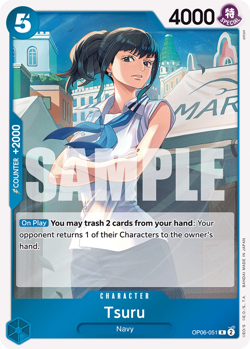 One Piece Card Game ! Tsuru OP06-051 RARE - Image 1