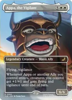 ~ Appa, the Vigilant (Borderless) ~ NM Foil ~ MTG: Avatar ~ MTG ~ - Image 1