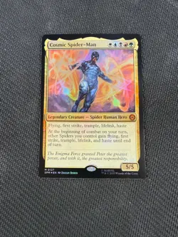 FOIL Cosmic Spider-Man SPM 0127 Mythic MTG Marvel's Spider-Man - Image 1