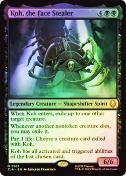 Koh, the Face Stealer Foil Avatar: The Last Airbender NM MTG - Image 1
