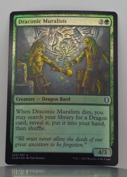 Foil - Draconic Muralists - Commander Legends: Battle for Baldur's Gate - CLB - Image 1