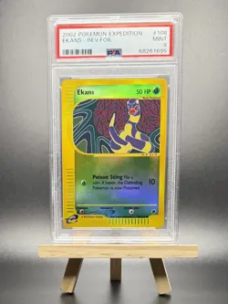 2002 POKEMON EKANS REVERSE REV HOLO FOIL #108 E-SERIES EXPEDITION PSA 9 WOTC - Image 1