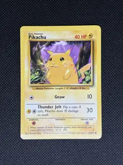 Pokemon TCG PIKACHU Yellow Cheeks 58/102 Base Set WOTC - Image 1