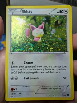 Pokemon Skitty Confetti Holo 12/12 McDonald's Collection 2015 LP - Image 1