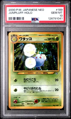 2000 POKEMON JPN NEO #189 JUMPLUFF-HOLO PSA 10 - Image 1
