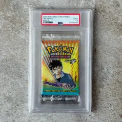 PSA 9 BROCK - Gym Heroes 2000 Booster Pack WOTC Pokemon Sealed Unlimited - Image 1