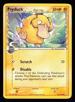 Psyduck 81/110 Holon Phantoms NON-Holo Pokemon - LP-NM - Image 1