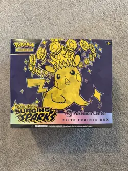 Pokemon TCG Surging Sparks Pokemon Center ETB Elite Trainer Box Sealed - Image 1