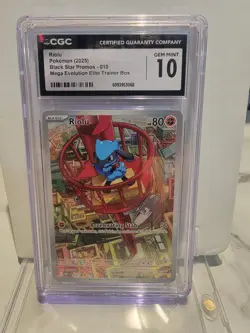 2025 POKEMON MEP EN-ME BLACK STAR PROMO #010 RIOLU CGC 10 - Image 1