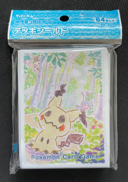 CRAYON MIMIKYU POKEMON CENTER JAPANESE CARD GAME SLEEVES - NEW SEALED - Image 1