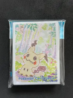 CRAYON MIMIKYU POKEMON CENTER JAPANESE CARD GAME SLEEVES - NEW SEALED - Image 2