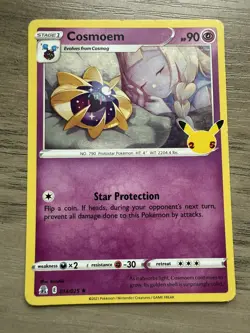 Pokemon TCG Cosmoem Celebrations Holo Rare Card 014/025 - Image 1