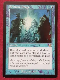 Magic The Gathering TORMENT RETRACED IMAGE blue card MTG - Image 1