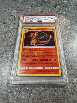 Pokemon TCG Cards Striped Charizard SM226 Black Star Promo Holo PSA 9 MINT - Image 1