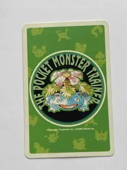 Hitmonchan 10 of Hearts Pokemon Poker Venusaur Green Deck Playing Card 1996 - Image 2