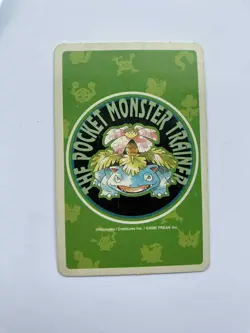 Pikachu 3 Of Diamonds Pokemon Poker Venusaur Green Deck Playing Card 1996 - Image 2