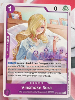 ✨1c Start✨ Vinsmoke Sora OP06-063 UC One Piece Trading Card Game 🪭 - Image 1