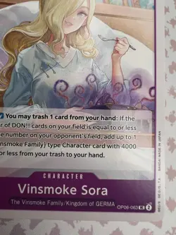✨1c Start✨ Vinsmoke Sora OP06-063 UC One Piece Trading Card Game 🪭 - Image 4