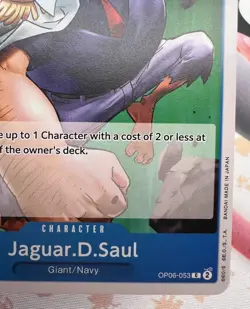 ✨1c Start✨ Jaguar. D. Saul OP06-053 C One Piece Trading Card Game 🪭 - Image 3