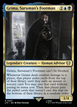 🧙Grima, Saruman’s Footman R 0057 LTC Tales Of Middle Earth MTG - Image 1