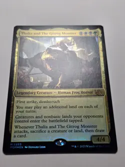 Thalia and The Gitrog Monster (Foil) MOM 255 NM March of the Machine Near Mint+ - Image 2