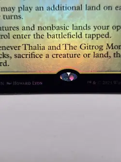 Thalia and The Gitrog Monster (Foil) MOM 255 NM March of the Machine Near Mint+ - Image 3