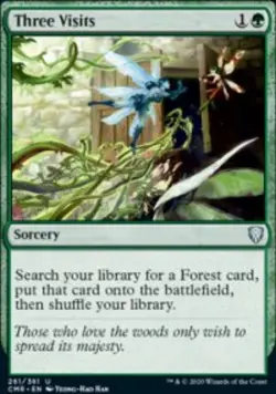 Three Visits Commander Legends (CMR) 261 MTG Regular - Image 1