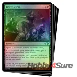 Foil Lively Dirge X4 M/NM Magic: The Gathering MTG Outlaws Of Thunder Junction - Image 1