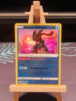Pokemon TCG Radiant Greninja Sword & Shield-Astral Radiance 046/189 Radiant Rare - Image 1