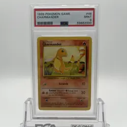1999 Pokemon Game Unlimited Charmander 46/102 PSA 9 Mint - Image 1