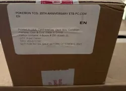 Pokemon Center Celebrations 25th Anniversary ETB Elite Trainer Box - Sealed Case - Image 1