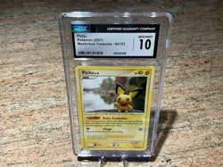 Pichu Pokemon 2007 Mysterious Treasures #93/123 CGC 10 - Image 1