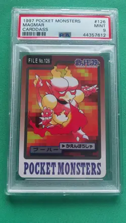 1997 Pocket Monsters #126 Magmar Carddass PSA 9 Pokemon - Image 1